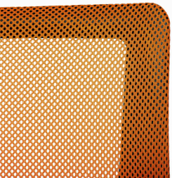 Кресло BRABIX &quot;Fly MG-396&quot;, с подлокотниками, сетка, оранжевое/черное, 532084