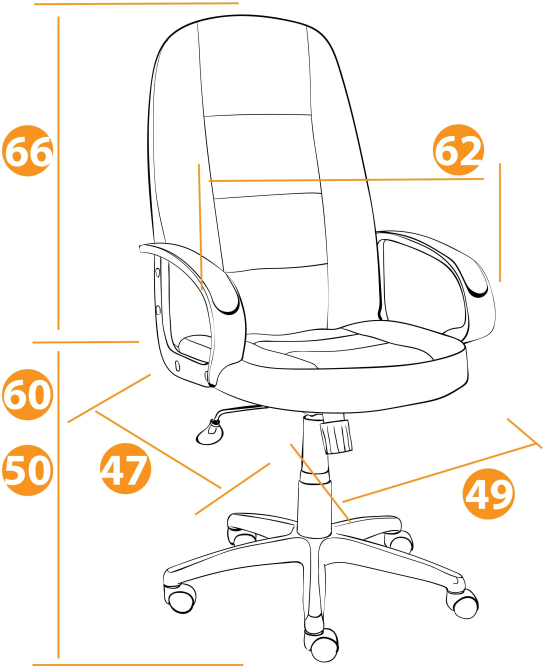 Кресло СН747 флок , серый, 29