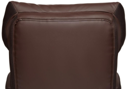 Кресло CHIEF кож/зам/ткань, коричневый/коричневый стеганный, 36-36/36-36 стеганный/24