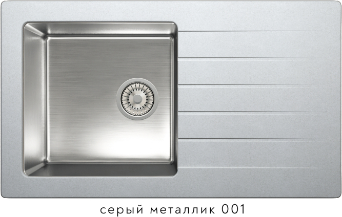 Кухонная мойка комбинированная TOLERO TWIST (кварц и нержавейка)TTS-860