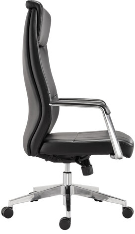 Кресло офисное BRABIX PREMIUM &quot;Jazz EX-757&quot;, синхромеханизм, алюминий, экокожа, черное, 532489