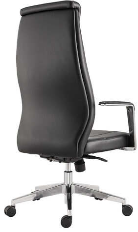 Кресло офисное BRABIX PREMIUM &quot;Jazz EX-757&quot;, синхромеханизм, алюминий, экокожа, черное, 532489