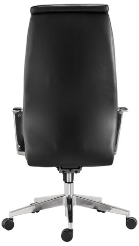 Кресло офисное BRABIX PREMIUM &quot;Jazz EX-757&quot;, синхромеханизм, алюминий, экокожа, черное, 532489