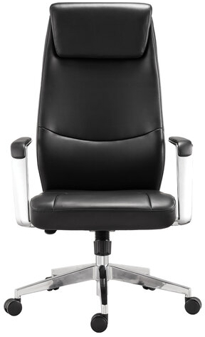 Кресло офисное BRABIX PREMIUM &quot;Jazz EX-757&quot;, синхромеханизм, алюминий, экокожа, черное, 532489