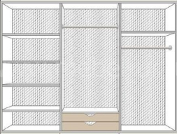 Шкаф РОМА 6-ти дверный