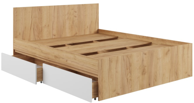 Кровать с ящиками К1.6М Мадера