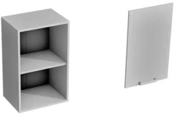 Верхний шкаф В-450 Магнолия