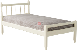 Кровать -10  двойная с фигурными спинками из массива