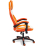 Кресло ARENA флок/ткань, молочный/оранжевый, 4/18/07