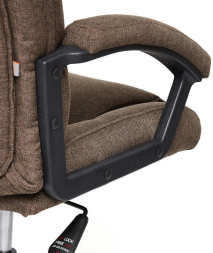 Кресло BERGAMO (хром) ткань, коричневый, 3М7-147