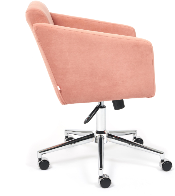 Кресло MILAN хром флок , розовый, 137