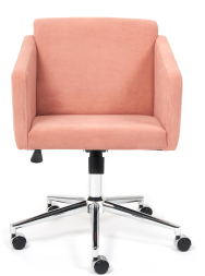 Кресло MILAN хром флок , розовый, 137