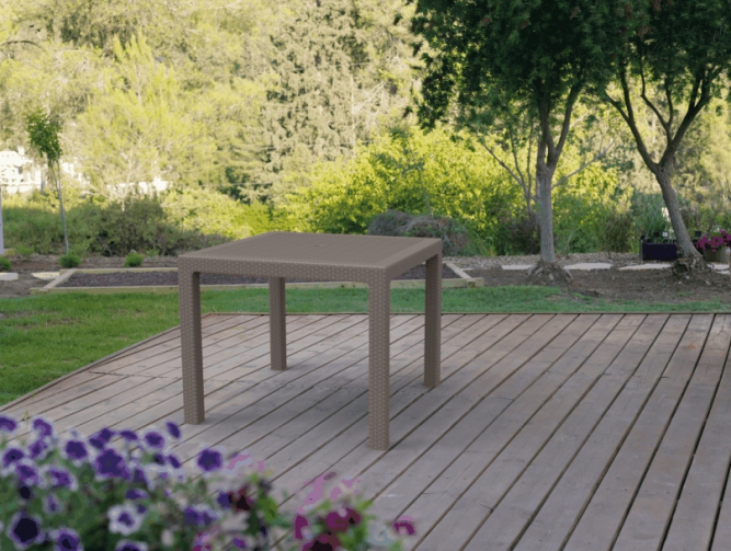 Стол садовый Мелоди Квартет (Melody quartet) капучино