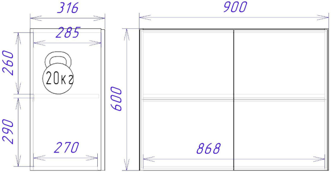 Шкаф ШГ-90к Женева