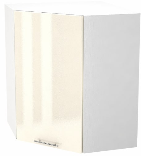 Шкаф верхний угловой высокий с 1 створкой Кухня Валерия ШВУ 599 (глянец)