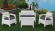 Комплект садовой мебели из ротанга Корфу сет (Corfu set) белый