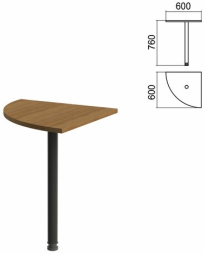 Стол приставной угловой Арго (вариант 1) опора черная