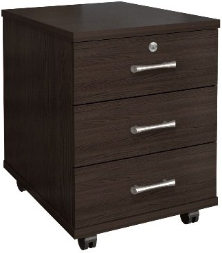 Тумба подкатная 3 ящика с замком ТМ25