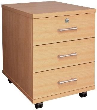 Тумба подкатная 3 ящика с замком ТМ25