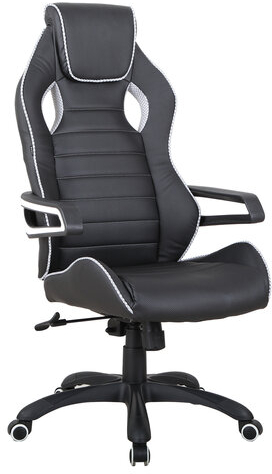 Кресло компьютерное BRABIX &quot;Techno Pro GM-003&quot;, экокожа, черное/серое, вставки серые, 531814