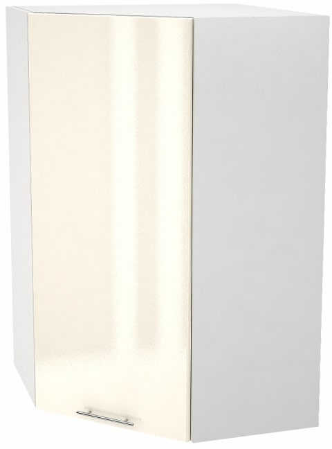 Шкаф верхний угловой с 1 створкой Кухня Валерия ШВУ 590 (глянец)