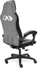 Кресло ARENA флок , серый/черный, 29/35