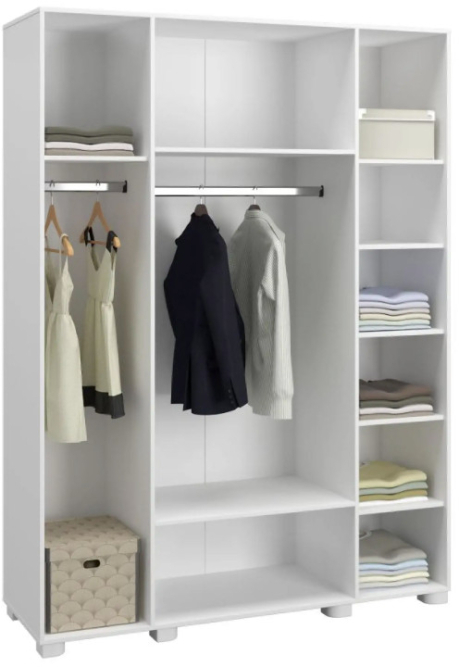 Шкаф «Монблан» МБ-25К с зеркалом белое дерево