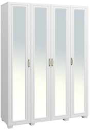 Шкаф «Монблан» МБ-25К с зеркалом белое дерево