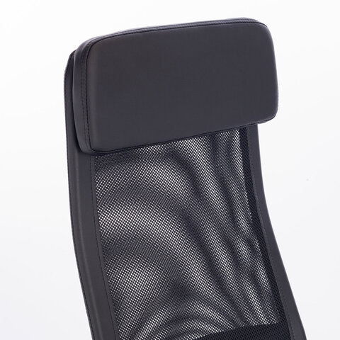 Кресло офисное BRABIX &quot;Flight EX-540&quot;, хром, ткань TW, сетка, черное, 532515