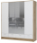 Шкаф 4-створчатый с зеркалом ШК-04 Ирис (СМ)