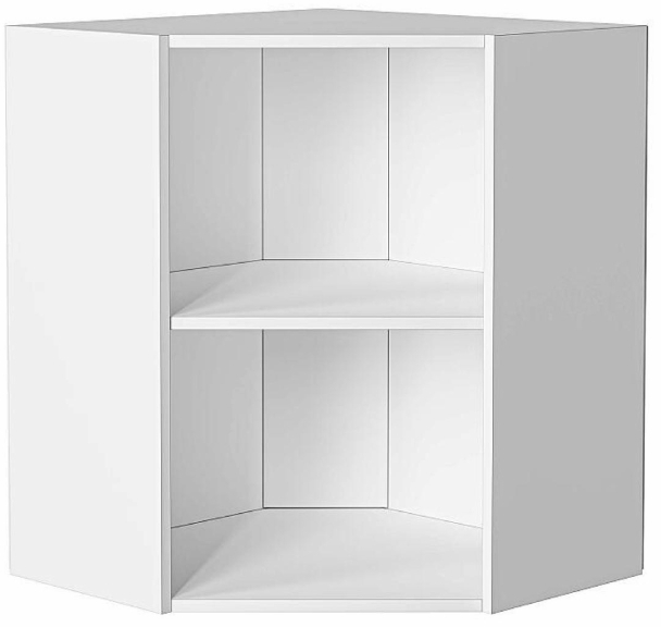 Шкаф верхний угловой со стеклом с 1 створкой Кухня Валерия ШВУС 590 (глянец)