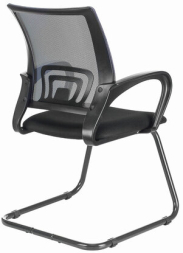 Кресло для приемных и переговорных BRABIX &quot;Fly CF-100&quot;, серое/черное, 532089