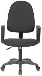 Кресло CH-1300N &quot;Престиж+&quot;, с подлокотниками, ткань, черное, 1215475