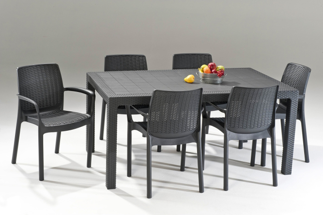 Стол садовый Мелоди (Melody) графит