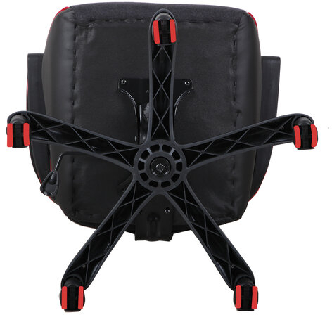 Кресло компьютерное BRABIX &quot;Nitro GM-001&quot;, ткань, экокожа, черное, вставки красные, 531816