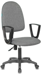 Кресло CH-1300N &quot;Престиж+&quot;, с подлокотниками, ткань, серое, 1215476