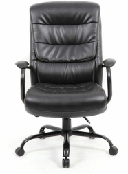 Кресло офисное BRABIX PREMIUM &quot;Heavy Duty HD-004&quot;, НАГРУЗКА до 200 кг, экокожа, черное, 531942