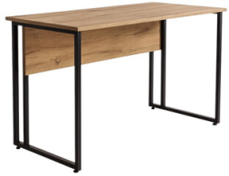 Стол BRABIX "SMART CD-019", 1180х600х770 мм, ЛОФТ, металл/ЛДСП бунратти, каркас черный, 641948
