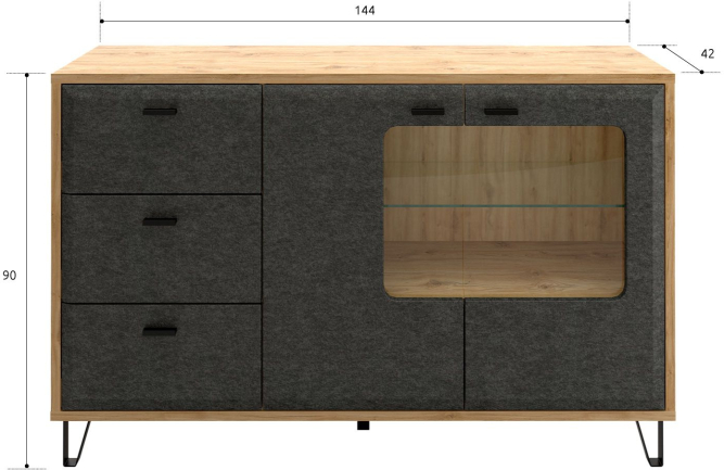 Тумба Грейс KOM2W3S