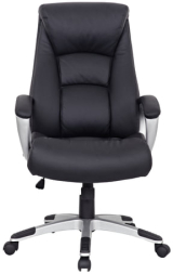 Кресло из натуральной кожи BRABIX &quot;Grand EX-500&quot;, черное, 530861