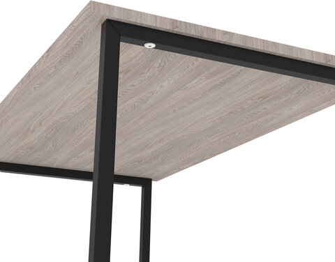 Стол BRABIX &quot;SMART CD-020&quot;, 900х500х770 мм, ЛОФТ, металл/ЛДСП ясень шимо светлый, каркас черный, 641949