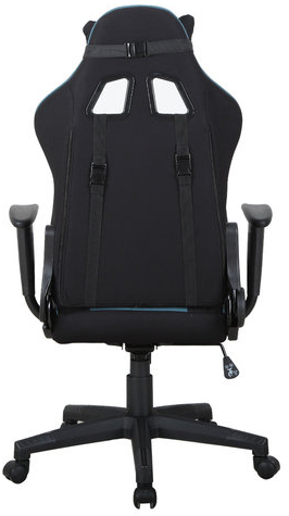 Кресло компьютерное BRABIX &quot;GT Racer GM-100&quot;, две подушки, ткань, черное/голубое, 531818
