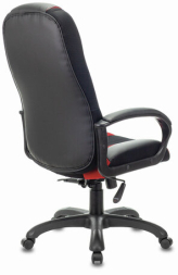 Кресло компьютерное BRABIX PREMIUM "Rapid GM-102", НАГРУЗКА 180 кг, экокожа/ткань, черное/красное, 532107