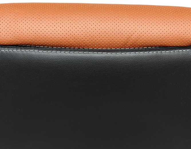 Кресло GLOSS хром кож/зам, коричневый/черный, 57