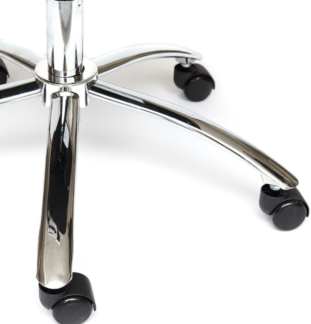 Кресло GLOSS хром кож/зам, коричневый/черный, 57