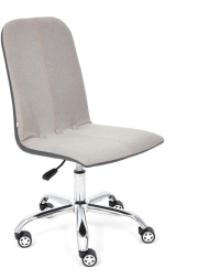 Кресло RIO экошерсть/кож/зам, серый/металлик, 1811-43/36