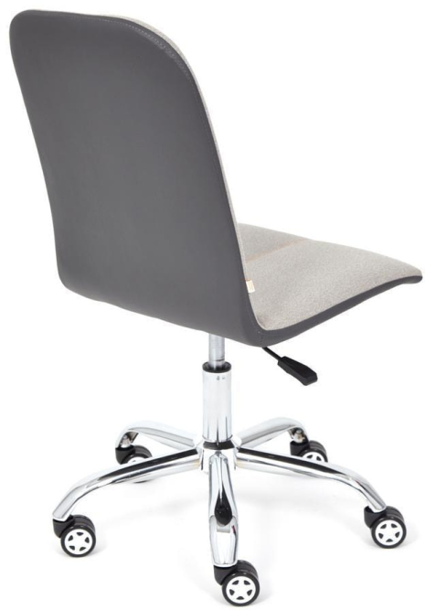 Кресло RIO экошерсть/кож/зам, серый/металлик, 1811-43/36