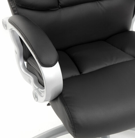 Кресло офисное BRABIX PREMIUM &quot;Blocks HD-008&quot;, НАГРУЗКА до 200 кг, экокожа, черное, 531944