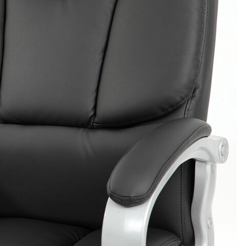 Кресло офисное BRABIX PREMIUM &quot;Blocks HD-008&quot;, НАГРУЗКА до 200 кг, экокожа, черное, 531944