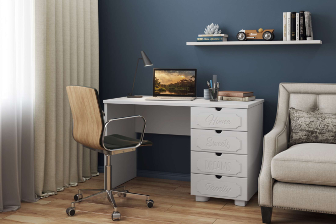 Стол письменный ДримСтар ДС-3 белое дерево